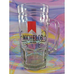Vintage Michelob Beer Glass Stein Mug, 8'' Tall